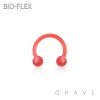 CLEAR BIOFLEX SILICONE RETAINER WITH 3MM BALL